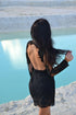 little black dress ball gown Lace evening gown